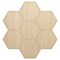 Simple Honeycomb Outline Unfinished Wood Shape Piece Cutout for DIY Craft Projects